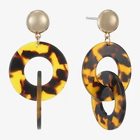 Bijoux Bar Womens Round Hypoallergenic Drop Earrings