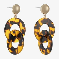 Bijoux Bar Womens Round Hypoallergenic Drop Earrings