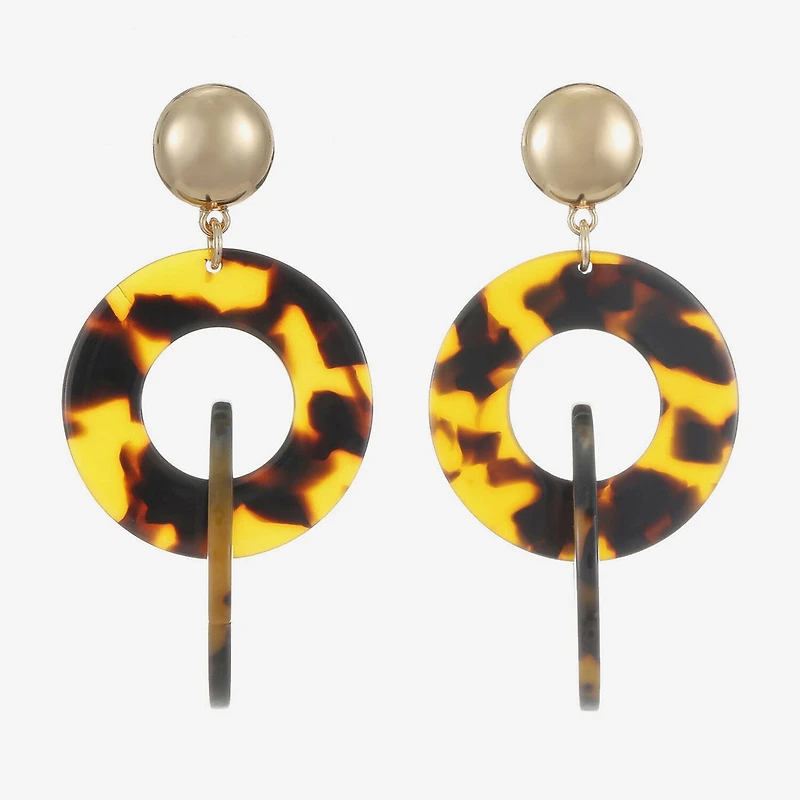 Bijoux Bar Womens Round Hypoallergenic Drop Earrings