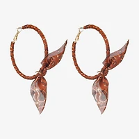 Bijoux Bar Womens 70mm Hypoallergenic Hoop Earrings
