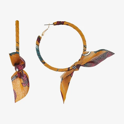 Bijoux Bar Womens 70mm Hypoallergenic Hoop Earrings
