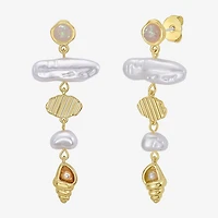 RM Rebecca Minkoff Womens 14K Gold Over Brass Chandelier Earrings