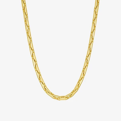 Rebecca Minkoff Womens 14K Gold Over Brass 18 Inch Link Chain Necklace