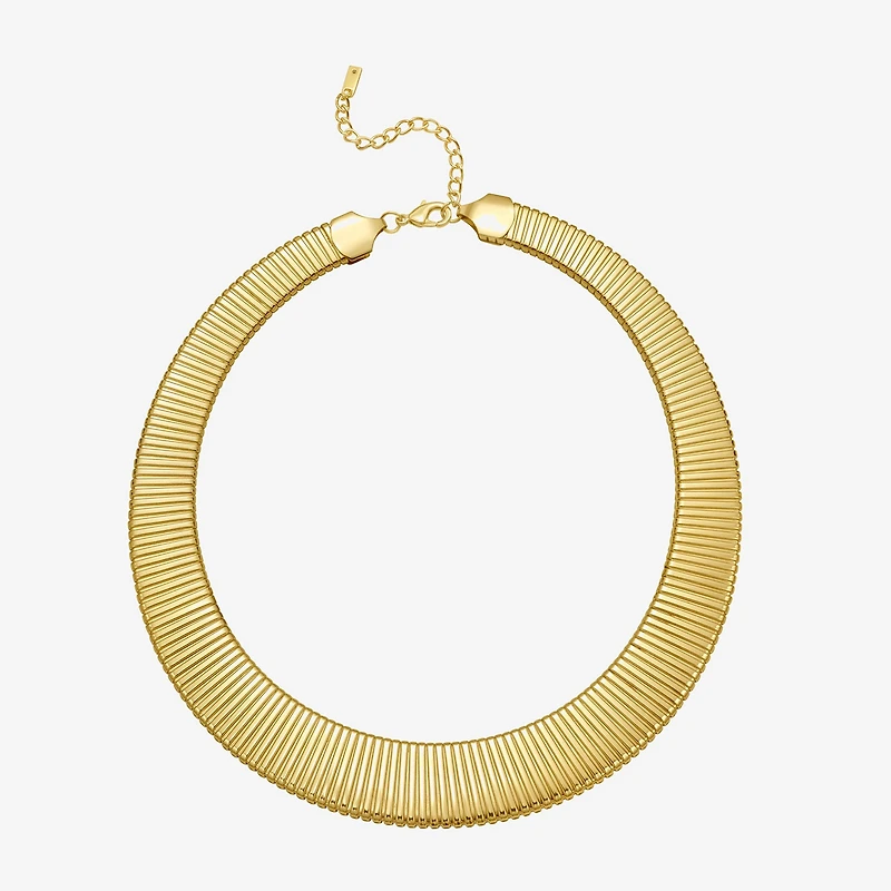 RM Rebecca Minkoff Womens 14K Gold Over Brass 18 Inch Collar Necklace