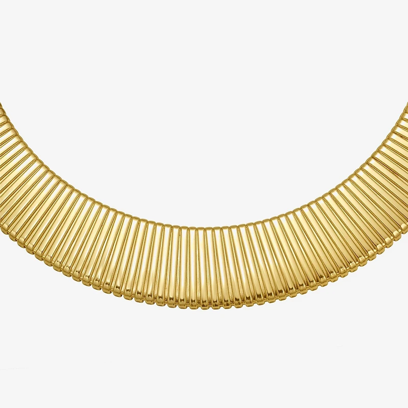 RM Rebecca Minkoff Womens 14K Gold Over Brass 18 Inch Collar Necklace