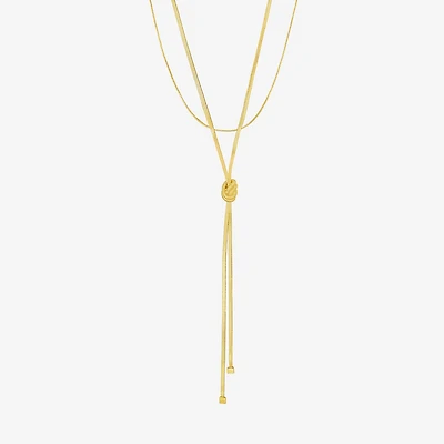 Rebecca Minkoff Womens 14K Gold Over Brass 16 Inch Fashion Chain Necklace