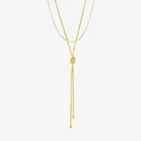 Rebecca Minkoff Womens 14K Gold Over Brass 16 Inch Fashion Chain Necklace