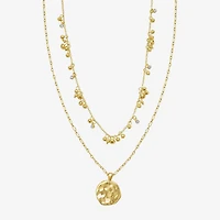 Rebecca Minkoff Womens 14K Gold Over Brass 18 1/2 Inch Pendant Necklace