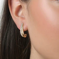 Rebecca Minkoff White Cubic Zirconia 14K Gold Over Brass 2.5mm Stud Earrings