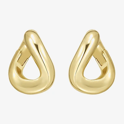 Rebecca Minkoff Womens 14K Gold Over Brass 3.1mm Hoop Earrings