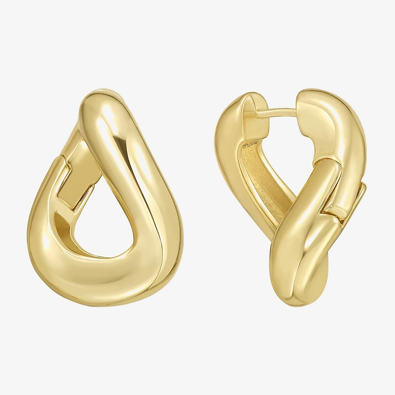 RM Rebecca Minkoff Womens 14K Gold Over Brass 3.1mm Hoop Earrings