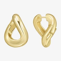 RM Rebecca Minkoff Womens 14K Gold Over Brass 3.1mm Hoop Earrings