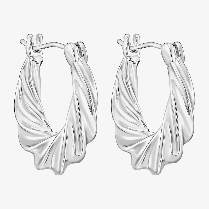 Rebecca Minkoff Womens 14K Gold Over Brass 2.1mm Hoop Earrings