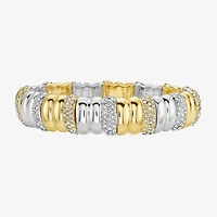 RM Rebecca Minkoff Diamond Accent Womens 14K Gold Over Brass Stretch Bracelet