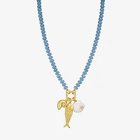 RM Rebecca Minkoff Womens 14K Gold Over Brass Inch Beaded Necklace