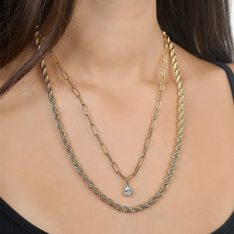 RM Rebecca Minkoff Womens 18 Inch Fashion Chain Necklace