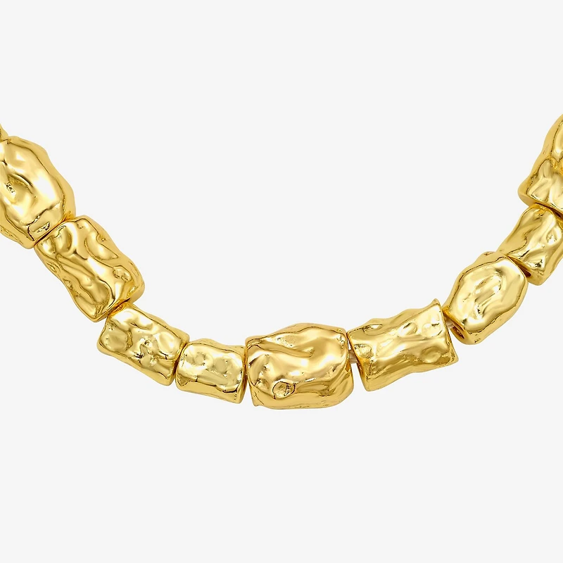 Rebecca Minkoff Womens 14K Gold Over Brass 18 Inch Beaded Necklace