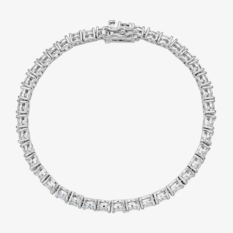 RM Rebecca Minkoff Diamond Accent Womens Cubic Zirconia 14K Gold Over Brass 7.5 Inch Tennis Bracelet