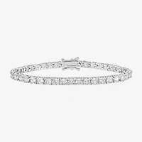 RM Rebecca Minkoff Diamond Accent Womens Cubic Zirconia 14K Gold Over Brass 7.5 Inch Tennis Bracelet