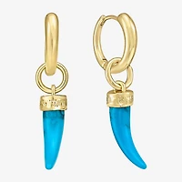 RM Rebecca Minkoff Womens 14K Gold Over Brass 4.5mm Hoop Earrings