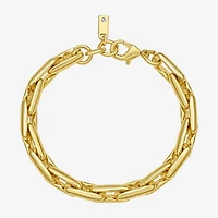 Rebecca Minkoff Infinite Gold Womens 14K Gold Over Brass Solid 7.5 Inch Link Bracelet