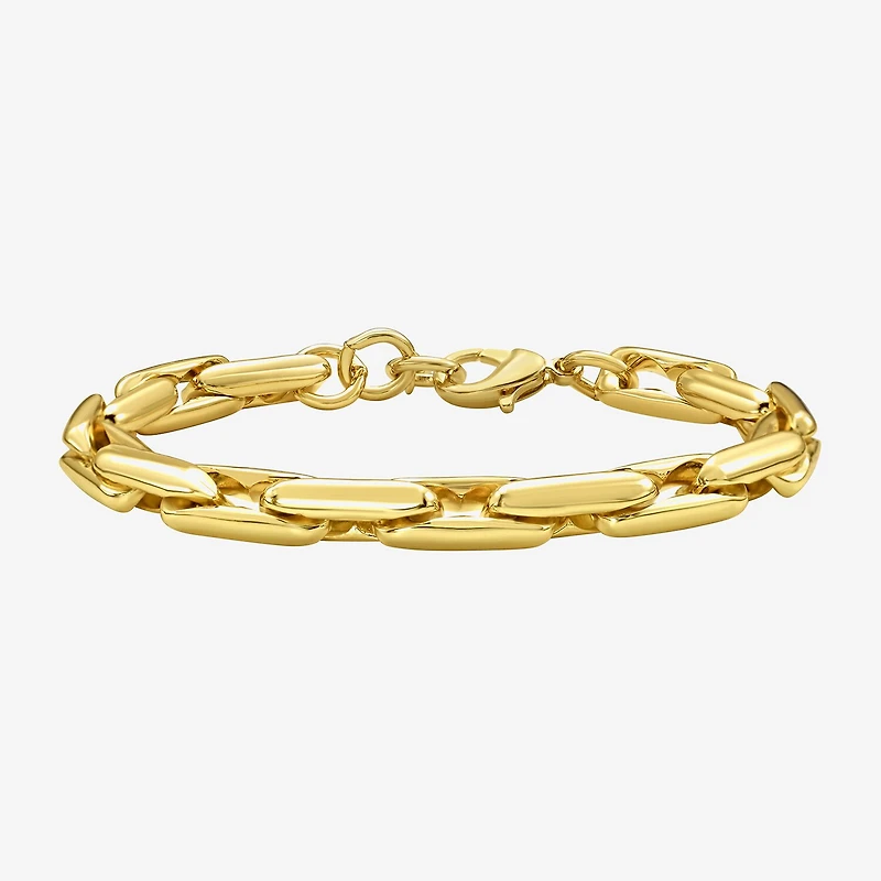 Rebecca Minkoff Infinite Gold Womens 14K Gold Over Brass Solid 7.5 Inch Link Bracelet