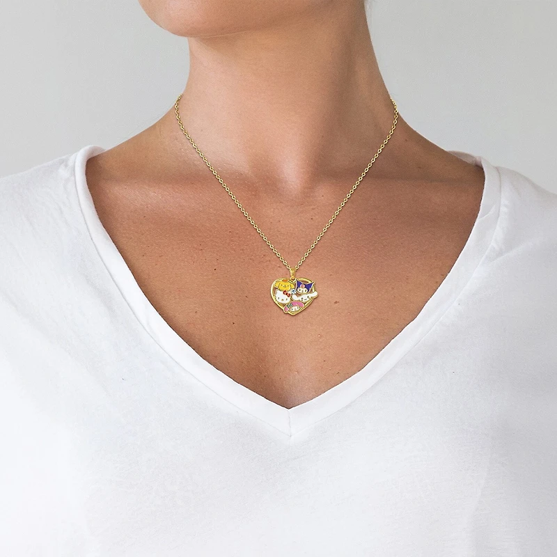 Womens Crystal 18K Gold Over Brass Round 18 Inch Pendant Necklace