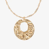 Liz Claiborne Womens Inch Pendant Necklace