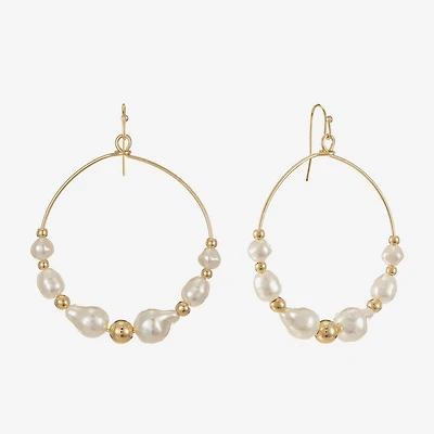 Liz Claiborne Womens 59mm Hoop Earrings