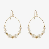 Liz Claiborne Womens 59mm Hoop Earrings