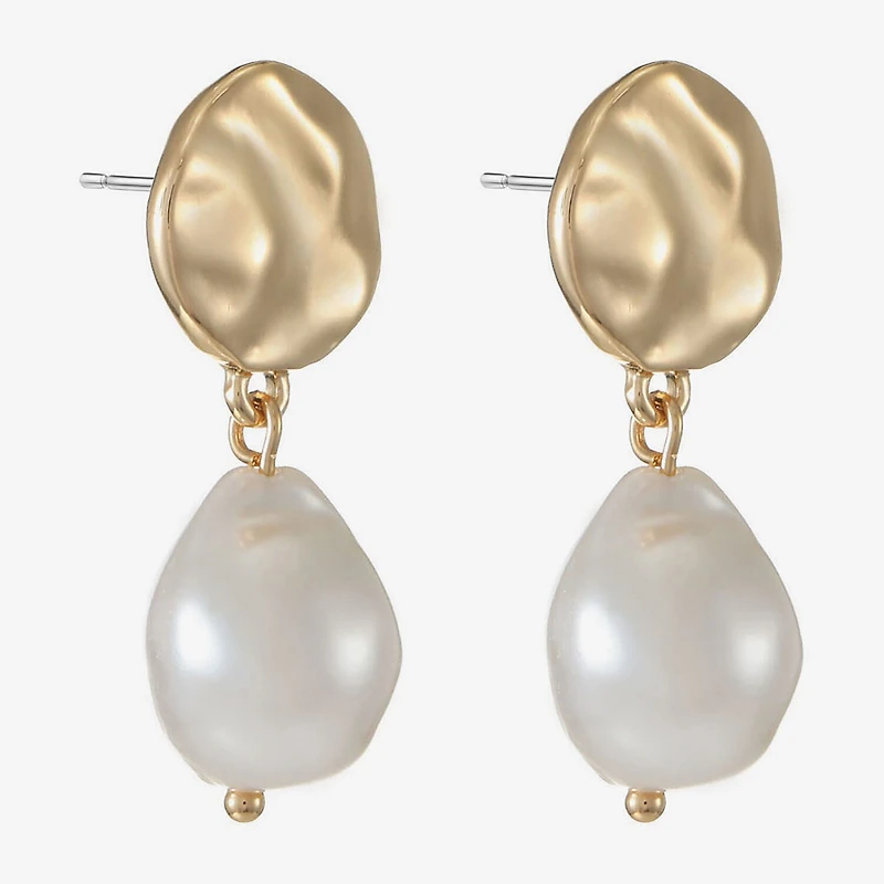 Liz Claiborne Womens Hypoallergenic Drop Earrings