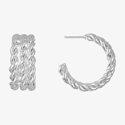 Liz Claiborne Womens 20mm Hypoallergenic Hoop Earrings