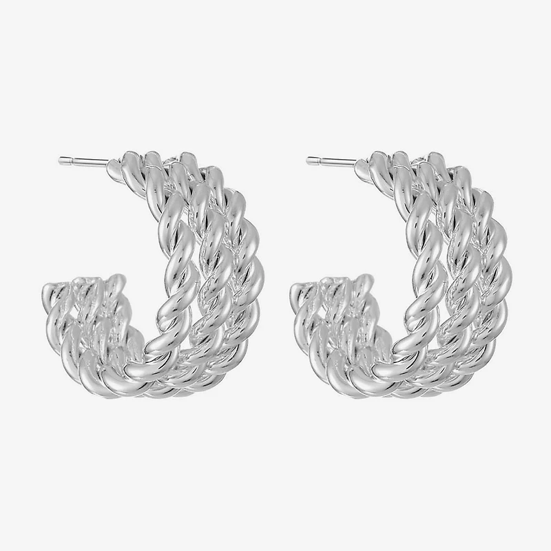 Liz Claiborne Womens 20mm Hypoallergenic Hoop Earrings