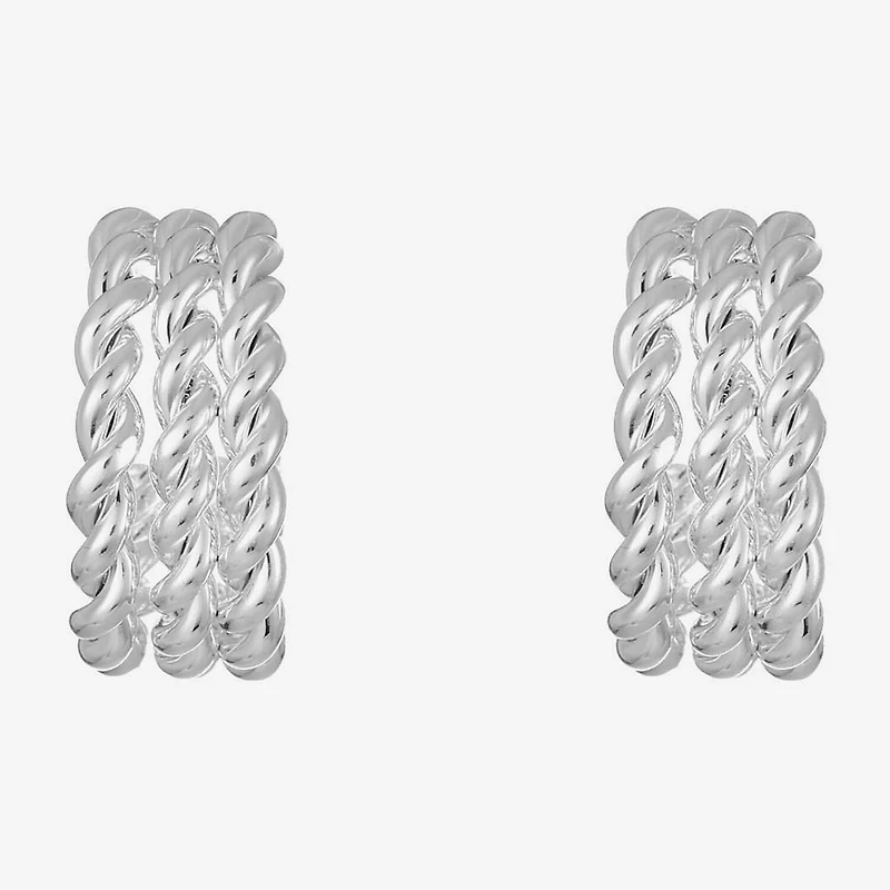 Liz Claiborne Womens 20mm Hypoallergenic Hoop Earrings