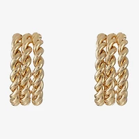 Liz Claiborne Womens 20mm Hypoallergenic Hoop Earrings