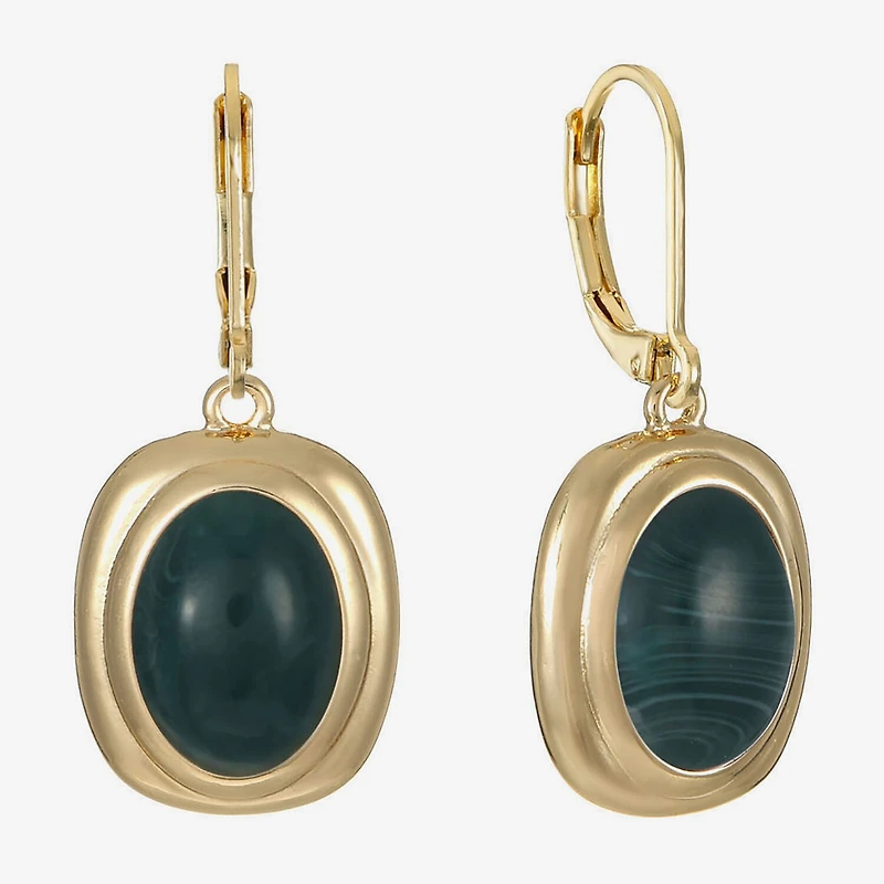 Monet Jewelry Womens Red Oval Drop Earrings