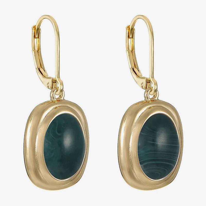 Monet Jewelry Womens Red Oval Drop Earrings