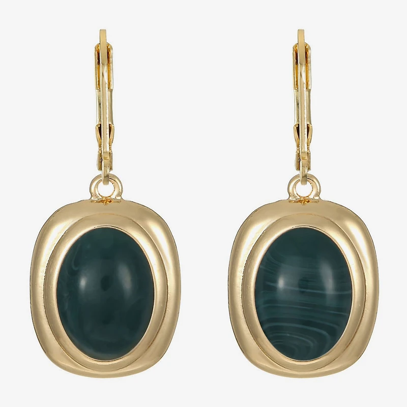 Monet Jewelry Womens Red Oval Drop Earrings