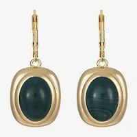 Monet Jewelry Womens Red Oval Drop Earrings