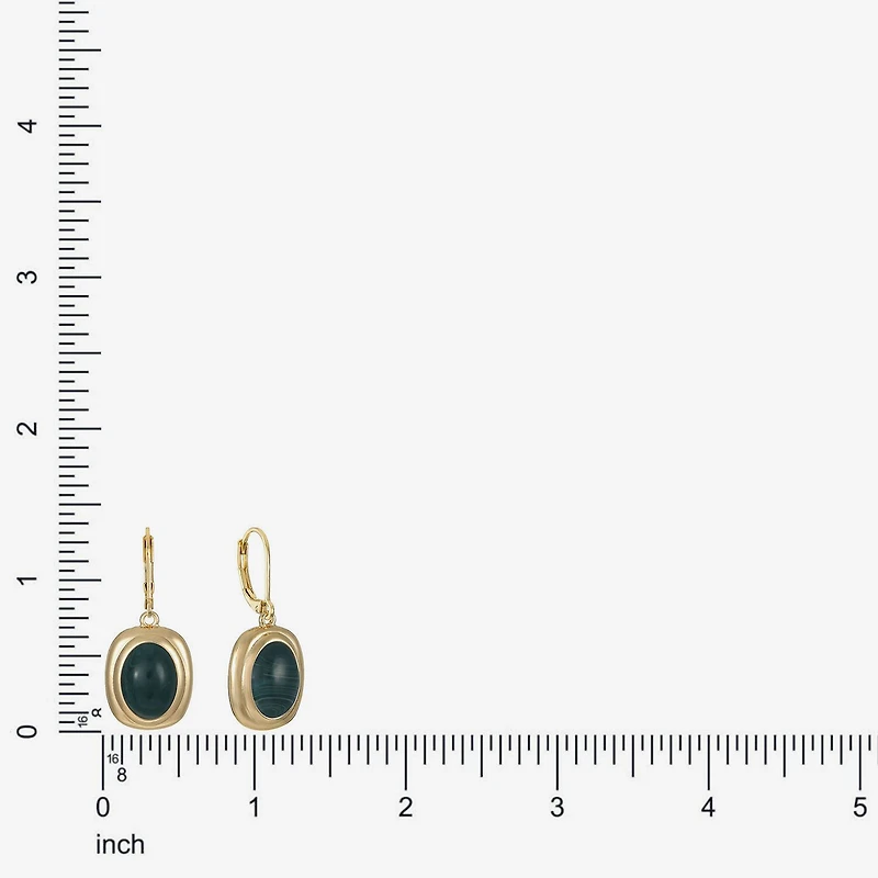 Monet Jewelry Womens Red Oval Drop Earrings