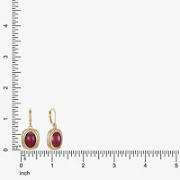 Monet Jewelry Womens Red Oval Drop Earrings