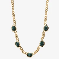 Monet Jewelry Womens Red 17 Inch Collar Necklace