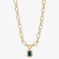 Monet Jewelry Womens Red Oval 18 Inch Pendant Necklace