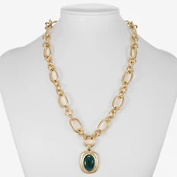 Monet Jewelry Womens Red Oval 18 Inch Pendant Necklace