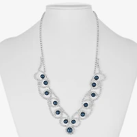 Monet Jewelry Womens Stainless Steel 17 Inch Collar Necklace