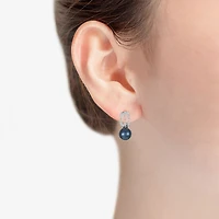Monet Jewelry Womens Glass Simulated Pearl Round Hypoallergenic Drop Earrings