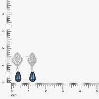 Monet Jewelry Womens Glass Simulated Pearl Hypoallergenic Drop Earrings