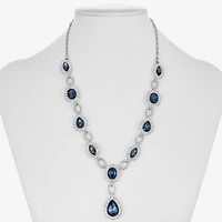 Monet Jewelry Womens Red Glass 17 Inch Y Necklace