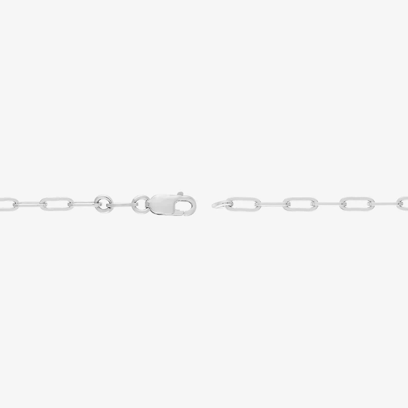 Limited Quantities! Womens Sterling Silver 7.25 Inch Solid Paperclip Chain Bracelet