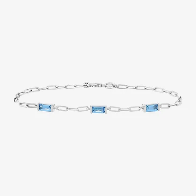 Limited Quantities! Womens Sterling Silver 7.25 Inch Solid Paperclip Chain Bracelet
